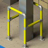 PROTECTION DIRECTE _ Barrière de protection de poteau - 0.75m Kwik Kit