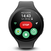 NEOVIGIE _ Application pour montre Protection Travailleur Isolé (PTI) VigieWatch®