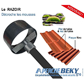 PERCHE BEKY _ Outillage grattage de mouse plaque fibro et tuile Accessoire Razoir